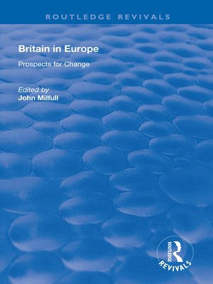 cover image of Britain in Europe